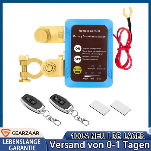 Remote battery disconnect - remote,